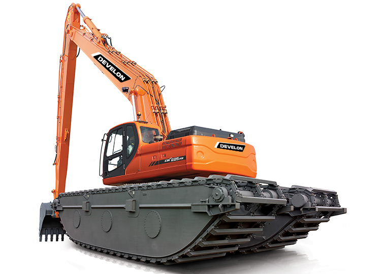Экскаватор-амфибия Develon DX140AM